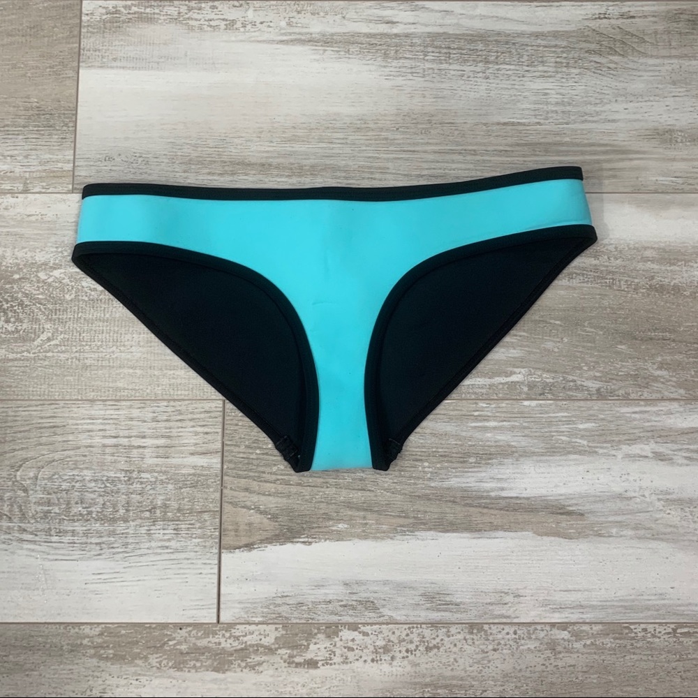 Coral Blue Triangl Bathing Suit Bottom